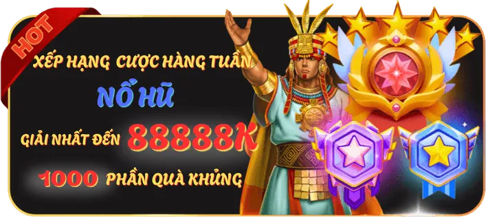 Biểu ngữ thưởng nạp lại với biểu tượng tăng cường sức mạnh, minh họa cho bonus nạp lại của 98win01 casino